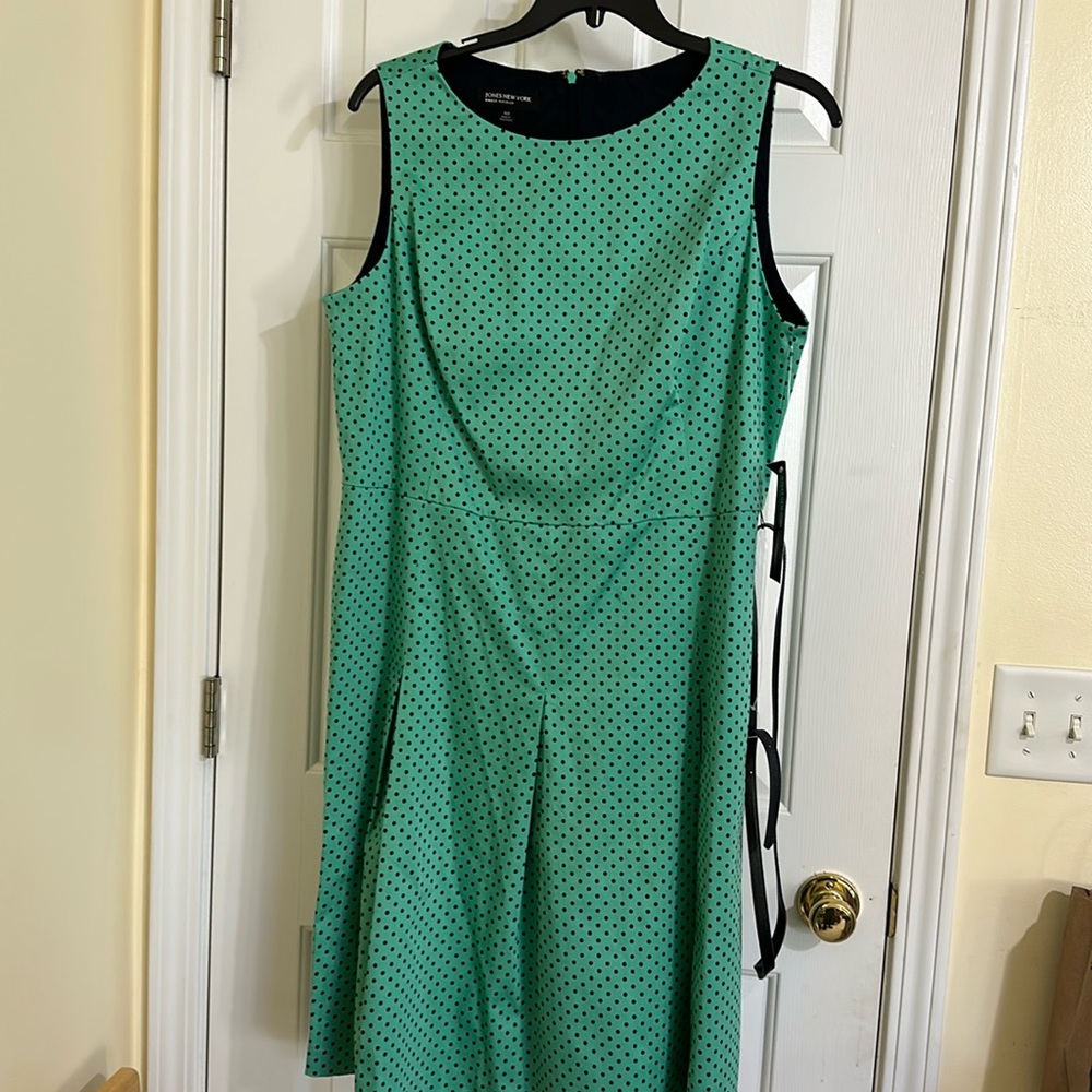 Size 16w Jones New York Work Meeting Polka Dot  Dress